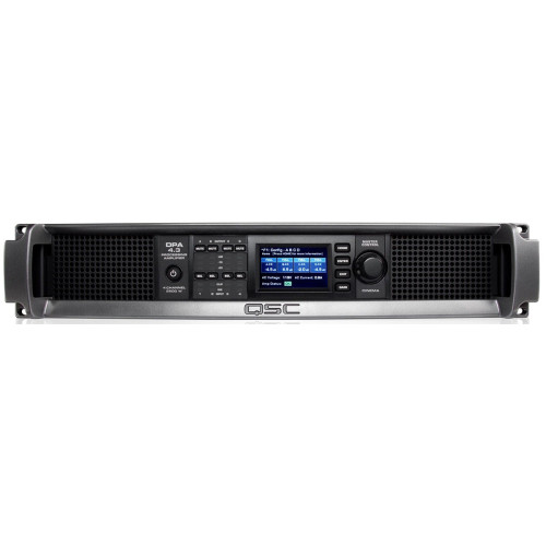 QSC DPA4.3 усилитель мощности, 4 канала, 1400 Вт @ 4Ω, на борту DSP QSC DPA4.3 усилитель мощности, 4 канала, 1400 Вт @ 4Ω, на борту DSP