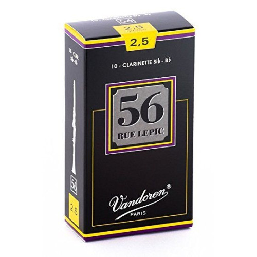 Vandoren CR5025/1 трости для кларнета Bb, "56 rue Lepic", №2.5 Vandoren CR5025/1 трости для кларнета Bb, "56 rue Lepic", №2.5