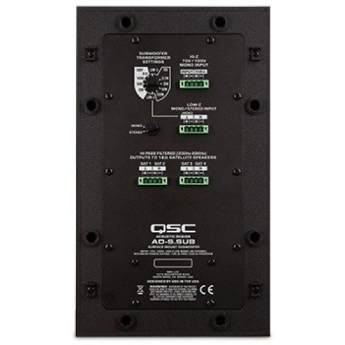 QSC AD-S.Sub сабвуфер 6.5" с двойной катушкой QSC AD-S.Sub сабвуфер 6.5" с двойной катушкой