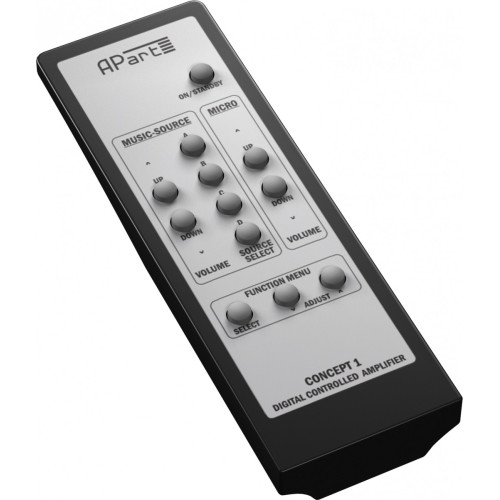 Biamp Concept1-RC пульт дистанционного управления для интегрированных усилителей Concept1 и Concept1T Biamp Concept1-RC пульт дистанционного управления для интегрированных усилителей Concept1 и Concept1T