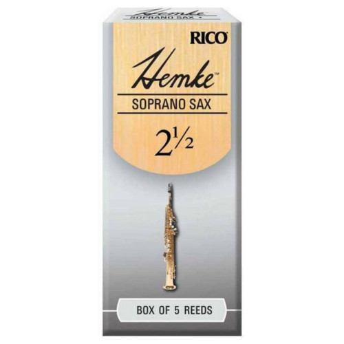 Rico RHKP5SSX250 трости для сопрано-саксофона, Frederick L. Hemke (2 1/2), 5 шт. в пачке Rico RHKP5SSX250 трости для сопрано-саксофона, Frederick L. Hemke (2 1/2), 5 шт. в пачке