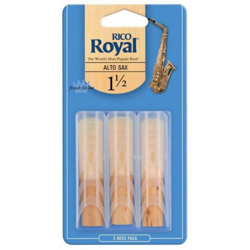Rico RJB0315 трости для альт-cаксофона, Royal (1 1/2), 3 шт. в пачке Rico RJB0315 трости для альт-cаксофона, Royal (1 1/2), 3 шт. в пачке