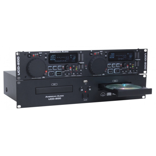 American Audio UCD200 двухдисковый CD-проигрыватель в рэковом исполнении с 2 портами USB