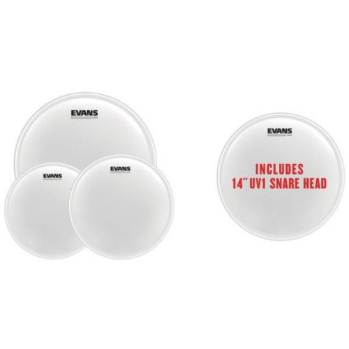 Evans EPP-UV1-R UV1 Rock Pack + 14' UV1 CTD набор пластиков для томов и малого барабана Evans EPP-UV1-R UV1 Rock Pack + 14' UV1 CTD набор пластиков для томов и малого барабана