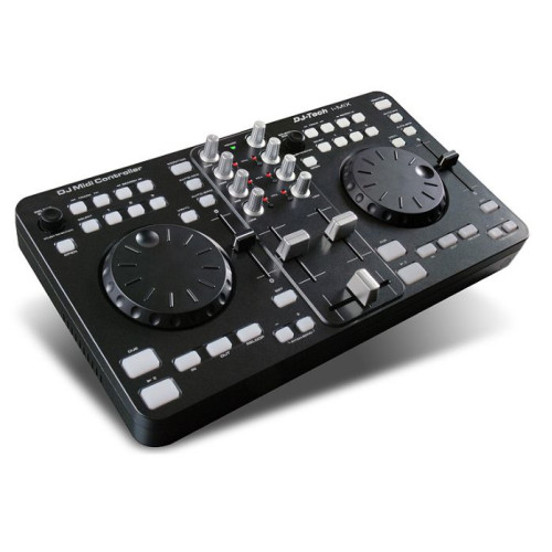 DJ-Tech i-Mix DJ-контроллер, 2 колеса большого формата DJ-Tech i-Mix DJ-контроллер, 2 колеса большого формата