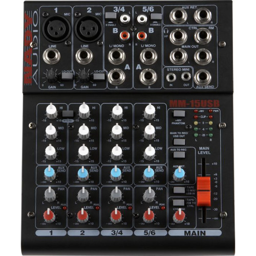 Nady MM-15USB микшерный пульт Nady MM-15USB микшерный пульт