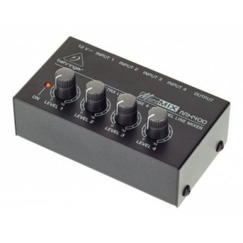 Behringer MX 400 Micromix 4-канальный линейный микшер Behringer MX 400 Micromix 4-канальный линейный микшер