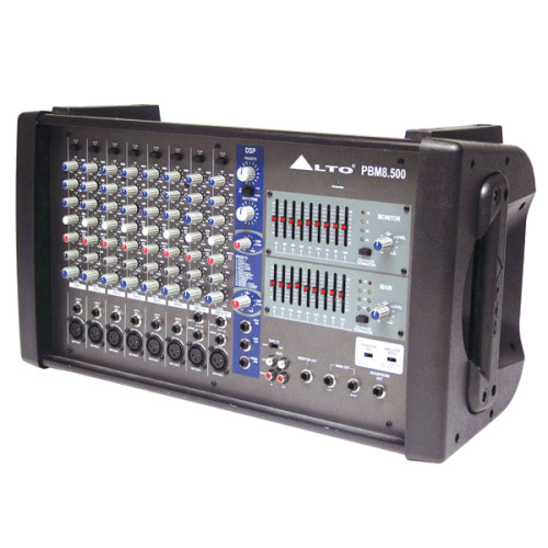 Alto PBM8.500 8-канальный микшер с усилителем, 2 х 500 Вт/4 Ом, DSP Alto PBM8.500 8-канальный микшер с усилителем, 2 х 500 Вт/4 Ом, DSP