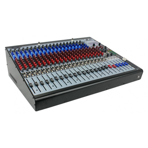Peavey FX2 24 24-канальный гибридный аналого-цифровой микшерный пульт, два DSP-процессора звуковой обработки, USB Peavey FX2 24 24-канальный гибридный аналого-цифровой микшерный пульт, два DSP-процессора звуковой обработки, USB