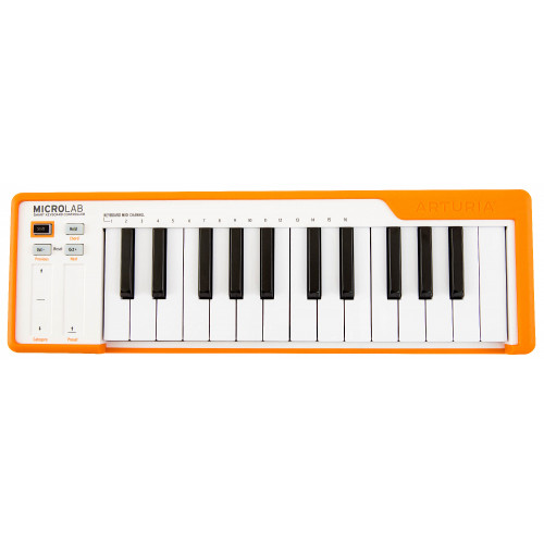 Arturia Microlab Orange USB MIDI мини-клавиатура, 25 клавиш, цвет оранжевый Arturia Microlab Orange USB MIDI мини-клавиатура, 25 клавиш, цвет оранжевый