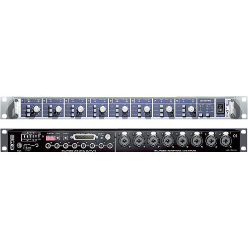 RME OCTAMIC / D 8-канальный микрофонный предусилитель с установленной опцией AD-конвертера RME OCTAMIC / D 8-канальный микрофонный предусилитель с установленной опцией AD-конвертера