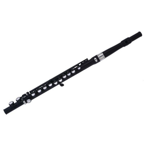 Nuvo Student Flute Kit - Black/Silver флейта, студенческая модель, цвет чёрный/серебрянный Nuvo Student Flute Kit - Black/Silver флейта, студенческая модель, цвет чёрный/серебрянный