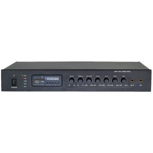 Xline T-120 радиоузел с поддержкой USB и SD карт, мощность 120 Вт Xline T-120 радиоузел с поддержкой USB и SD карт, мощность 120 Вт