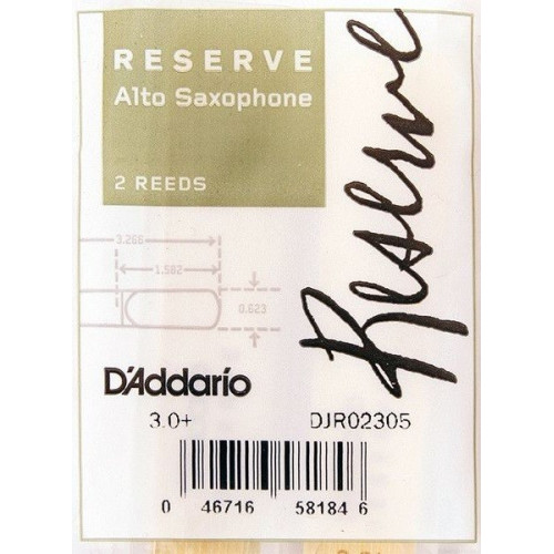 D'Addario DJR0240 трости для альт-саксофона, Reserve (4), 2 шт. в пачке D'Addario DJR0240 трости для альт-саксофона, Reserve (4), 2 шт. в пачке