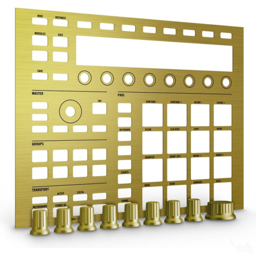 Native Instruments Maschine Mk2 Custom Kit Solid Gold набор из цветных ручек и накладок для кастомизации Maschine Mk2, цвет золотой Native Instruments Maschine Mk2 Custom Kit Solid Gold набор из цветных ручек и накладок для кастомизации Maschine Mk2, цвет золотой