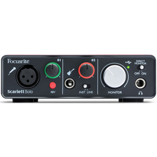 Focusrite Scarlett Solo USB аудио интерфейс Focusrite Scarlett Solo USB аудио интерфейс