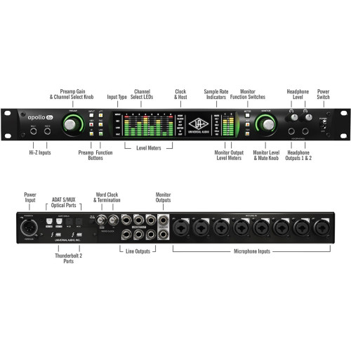 Universal Audio Apollo 8p аудио-интерфейс с DSP для Mac/Thunderbolt 2 Universal Audio Apollo 8p аудио-интерфейс с DSP для Mac/Thunderbolt 2
