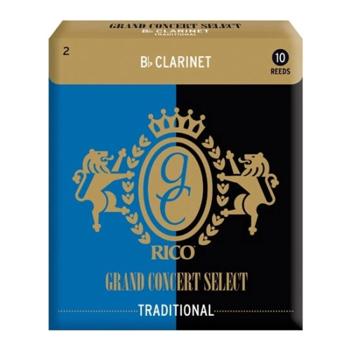 Rico RGC10BCL200 трости для кларнета Bb, Grand Concert Select (2), 10 шт. В пачке Rico RGC10BCL200 трости для кларнета Bb, Grand Concert Select (2), 10 шт. В пачке