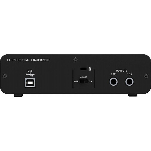 Behringer UMC202 аудио интерфейс для звукозаписи Behringer UMC202 аудио интерфейс для звукозаписи