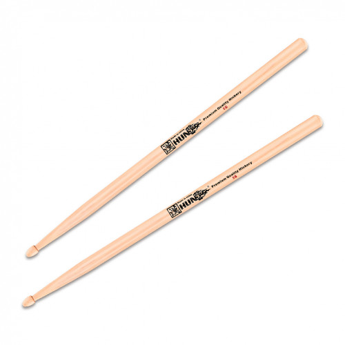 HUN 5B Hickory Series барабанные палочки, орех, деревянный наконечник HUN 5B Hickory Series барабанные палочки, орех, деревянный наконечник