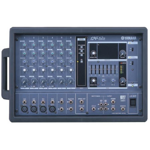Yamaha EMX-62M микшер(моно) с усилителем: 6вх., 1х200вт / 4ом, 3 эфф.DSP, 7 полос. граф. экв Yamaha EMX-62M микшер(моно) с усилителем: 6вх., 1х200вт / 4ом, 3 эфф.DSP, 7 полос. граф. экв