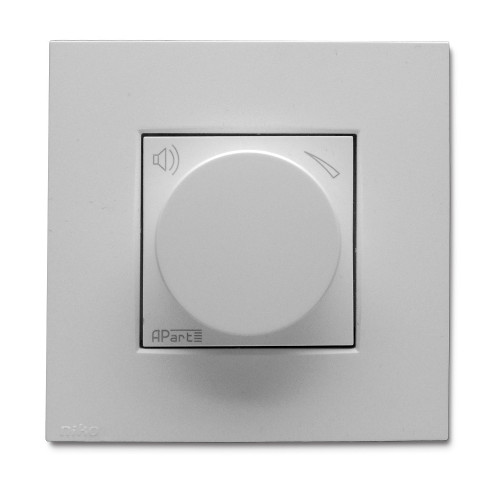 Biamp N-VOLST-W настенный стерео регулятор громкости серии NIKO, цвет белый Biamp N-VOLST-W настенный стерео регулятор громкости серии NIKO, цвет белый