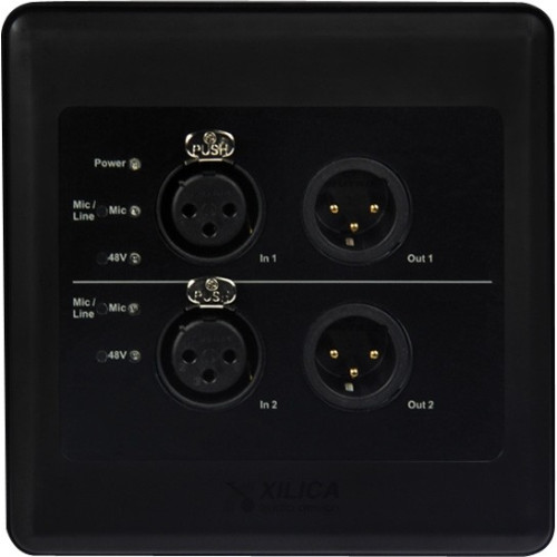 Xilica R22-WP-X панель аудио измерений с двойными 2 in/ 2o ut разъемами Dante Xilica R22-WP-X панель аудио измерений с двойными 2 in/ 2o ut разъемами Dante