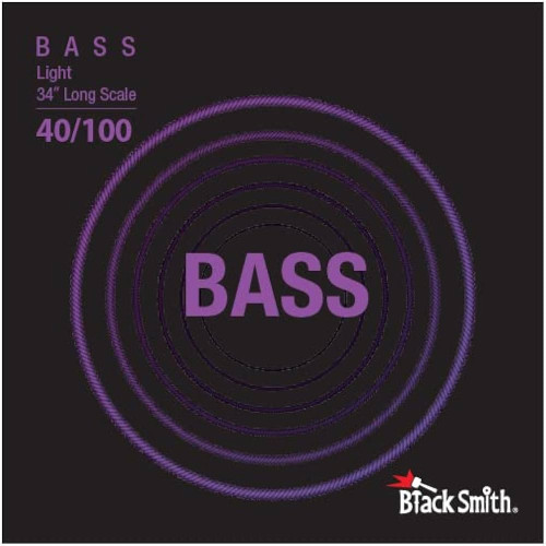 BlackSmith Bass Light 34" Long Scale 40/100 струны для бас-гитары, 40-100, мензура 34", никель BlackSmith Bass Light 34" Long Scale 40/100 струны для бас-гитары, 40-100, мензура 34", никель