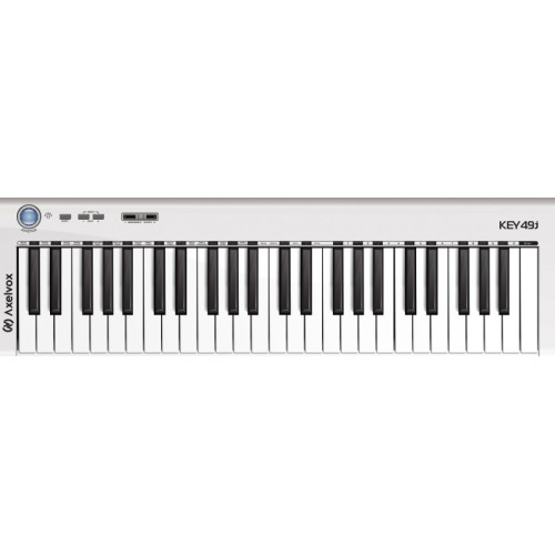 Axelvox KEY49j White динамическая MIDI клавиатура USB, 49 клавиш, цвет белый Axelvox KEY49j White динамическая MIDI клавиатура USB, 49 клавиш, цвет белый