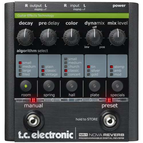 TC Electronic NR-1 NOVA REVERB PEDAL напольная гитарная педаль эффекта реверберации TC Electronic NR-1 NOVA REVERB PEDAL напольная гитарная педаль эффекта реверберации