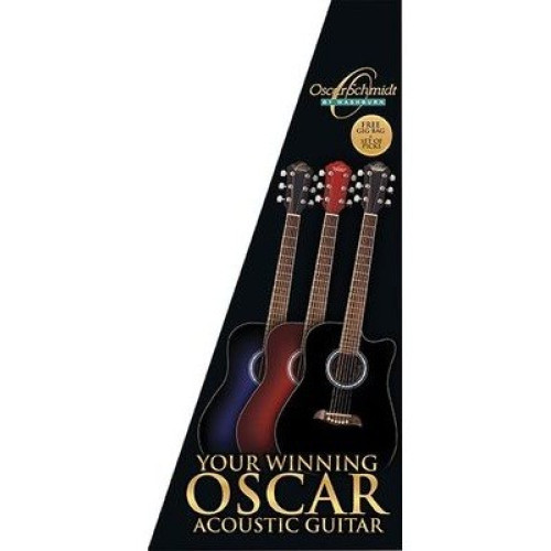 Oscar Schmidt OD45CRDBPAK акустическая гитара Dreadnought с аксессуарами, цвет красный бёрст Oscar Schmidt OD45CRDBPAK акустическая гитара Dreadnought с аксессуарами, цвет красный бёрст