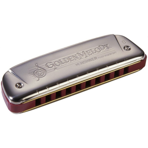 Hohner Golden Melody диатоническая губная гармошка в тональности С (''До'') Hohner Golden Melody диатоническая губная гармошка в тональности С (''До'')