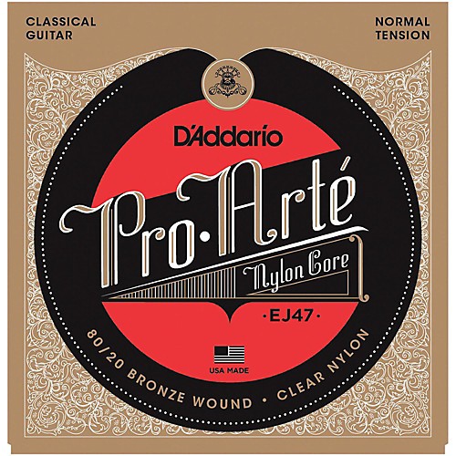 D'Addario EJ47 струны для классической гитары, бронза/нейлон, нормальное натяжение