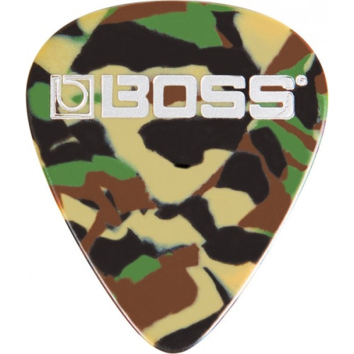 Boss BPK-12-CM медиатор средней толщины, цвет камуфляж Boss BPK-12-CM медиатор средней толщины, цвет камуфляж