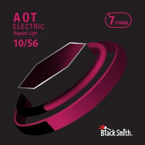 BlackSmith AOT Electric Regular Light 10/56 7 string струны для 7-струнной электрогитары, 10-56, с покрытием BlackSmith AOT Electric Regular Light 10/56 7 string струны для 7-струнной электрогитары, 10-56, с покрытием