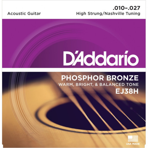D'Addario EJ38H комплект тонких струн (6 шт) для 12-струнной гитары D'Addario EJ38H комплект тонких струн (6 шт) для 12-струнной гитары