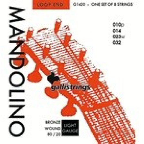 GalliStrings G1420 Mandolino 80/20 Bronze Wound струны для мандолины