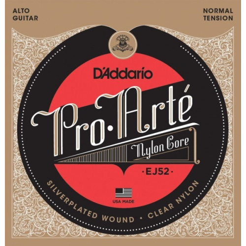 D'Addario EJ52 струны для классической гитары 1 / 2, 3 / 4, альт (уменьшенная мензура), экстра лёгкое натяжение