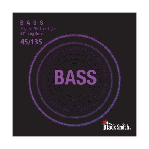 BlackSmith Bass Regular Medium Light 34" Long Scale 45/135 струны для 5-стр бас-гитары, 45-135, 34" BlackSmith Bass Regular Medium Light 34" Long Scale 45/135 струны для 5-стр бас-гитары, 45-135, 34"