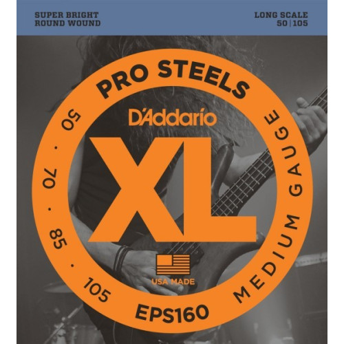 D'Addario EPS160 струны для бас-гитары, сталь, легированная обмотка D'Addario EPS160 струны для бас-гитары, сталь, легированная обмотка