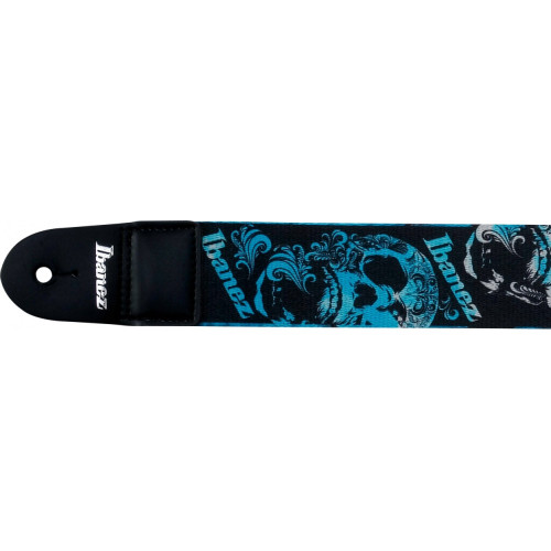 Ibanez GSD50-P8 Design Strap - Skull гитарный ремень с черепами Ibanez GSD50-P8 Design Strap - Skull гитарный ремень с черепами
