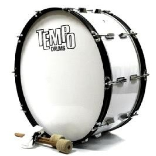 Tempo MD25 маршевый барабан 25'', 2 колотушки, 2 ремня Tempo MD25 маршевый барабан 25'', 2 колотушки, 2 ремня