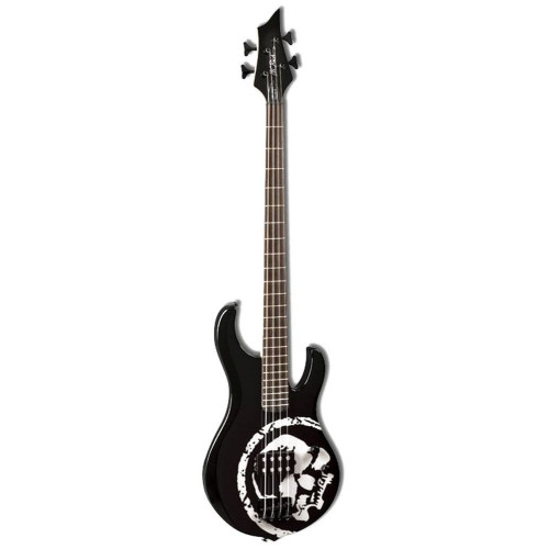 B.C.Rich JMHS1BK бас-гитара John Moyer Havoc Skull One, цвет черный с графикой "череп" B.C.Rich JMHS1BK бас-гитара John Moyer Havoc Skull One, цвет черный с графикой "череп"