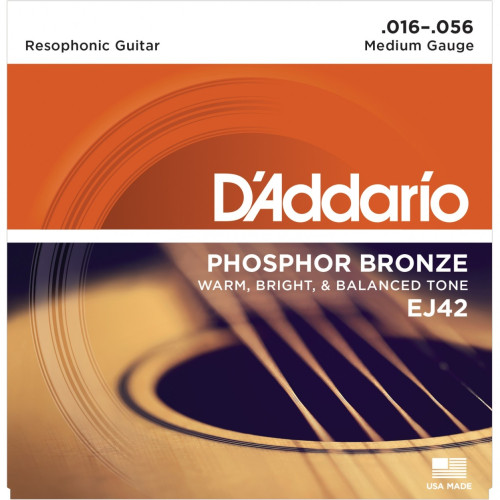 D'Addario EJ42 комплект струн для гитары, фосфор/бронза, сильное натяжение D'Addario EJ42 комплект струн для гитары, фосфор/бронза, сильное натяжение