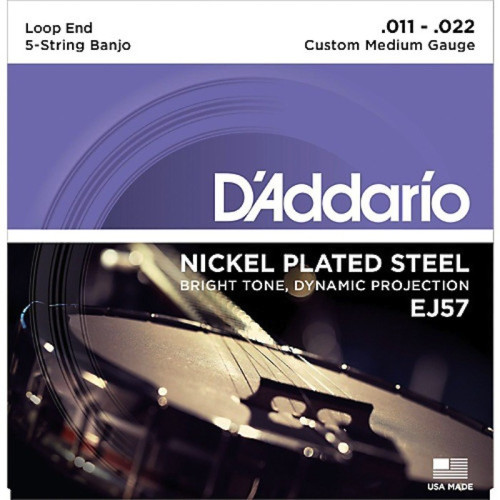 D'Addario EJ57 струны для банджо, лёгкое натяжение
