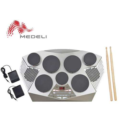 Medeli DD309 цифровая перкуссия, 7 активных пэдов, 2 педали, запись, обучение, USB Medeli DD309 цифровая перкуссия, 7 активных пэдов, 2 педали, запись, обучение, USB