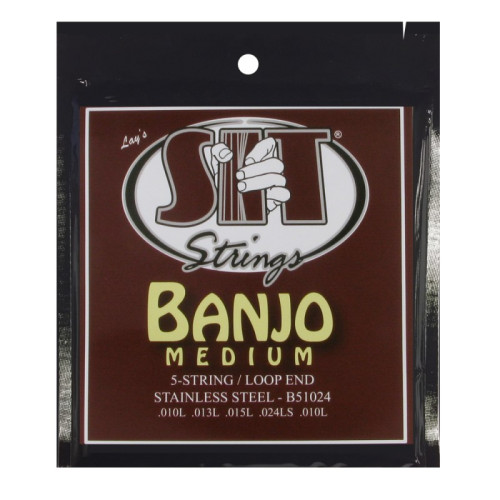SIT Strings B51024 струны для банджо, (10-13-15-24w-10) 5 струн SIT Strings B51024 струны для банджо, (10-13-15-24w-10) 5 струн