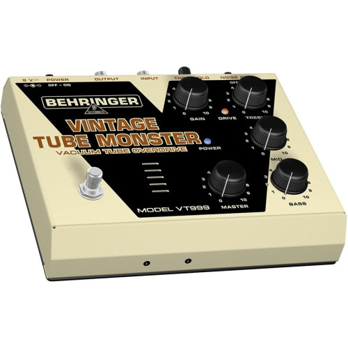 Behringer VT999 Vintage Tube Monster ламповая педаль эффектов овердрайв со встроенным гейтом, стиль "винтаж" Behringer VT999 Vintage Tube Monster ламповая педаль эффектов овердрайв со встроенным гейтом, стиль "винтаж"