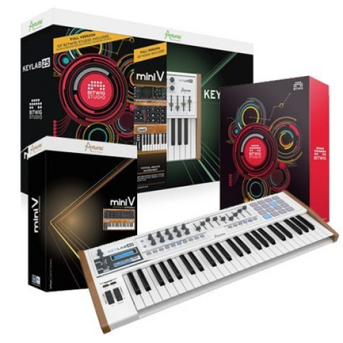 Arturia KeyLab 49 Producer Pack 49 клавишная полувзвешенная динамическая MIDI клавиатура