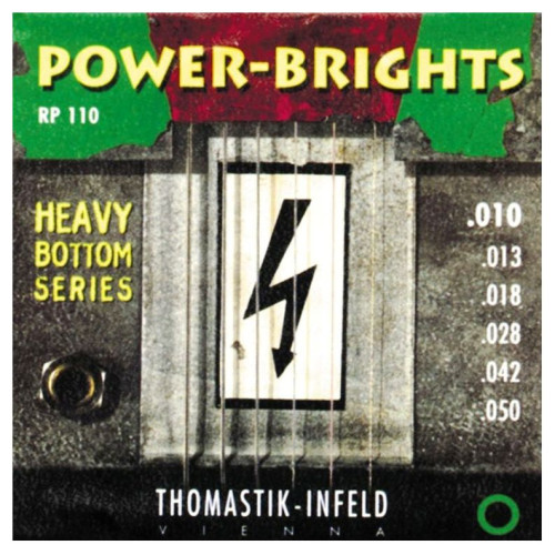 Thomastik RP110 Power Brights Heavy струны для электрогитары, 10-50, сталь